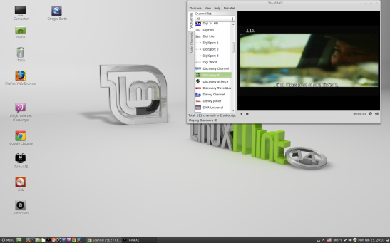 Linux Mint 14 captura ecran